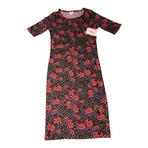 LuLaRoe Julia Dress XS NWT Geometric Floral Bodycon